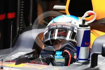 World © Octane Photographic Ltd. Formula 1 - Belgian Grand Prix - Practice 3. Daniel Ricciardo - Red Bull Racing RB13. Circuit de Spa Francorchamps, Belgium. Saturday 26th August 2017. Digital Ref:1928LB1D6622
