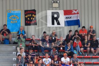 World © Octane Photographic Ltd. Formula 1 - Belgian Grand Prix - Practice 3. Fan flags. Circuit de Spa Francorchamps, Belgium. Saturday 26th August 2017. Digital Ref:1928LB1D6650