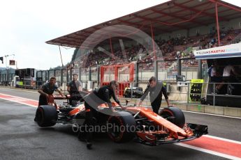 World © Octane Photographic Ltd. Formula 1 - Belgian Grand Prix - Practice 3. Fernando Alonso - McLaren Honda MCL32. Circuit de Francorchamps, Belgium. Saturday 26th August 2017. Digital Ref:1928LB2D6543