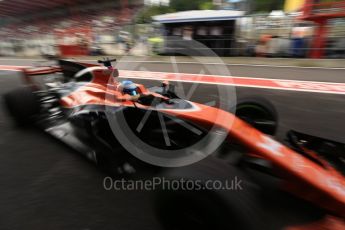 World © Octane Photographic Ltd. Formula 1 - Belgian Grand Prix - Practice 3. Fernando Alonso - McLaren Honda MCL32. Circuit de Francorchamps, Belgium. Saturday 26th August 2017. Digital Ref:1928LB2D6568