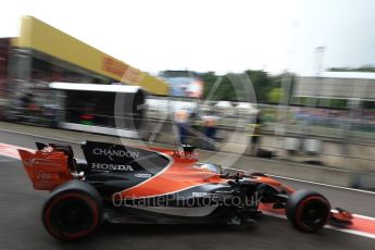 World © Octane Photographic Ltd. Formula 1 - Belgian Grand Prix - Practice 3. Fernando Alonso - McLaren Honda MCL32. Circuit de Francorchamps, Belgium. Saturday 26th August 2017. Digital Ref:1928LB2D6652