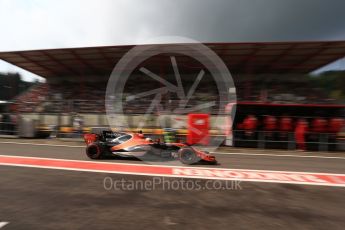 World © Octane Photographic Ltd. Formula 1 - Belgian Grand Prix - Practice 3. Fernando Alonso - McLaren Honda MCL32. Circuit de Francorchamps, Belgium. Saturday 26th August 2017. Digital Ref:1928LB2D6753