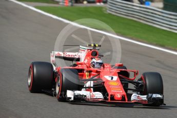 World © Octane Photographic Ltd. Formula 1 - Belgian Grand Prix - Qualifying. Kimi Raikkonen - Scuderia Ferrari SF70H. Circuit de Spa Francorchamps, Belgium. Saturday 26th August 2017. Digital Ref:1929LB1D6806