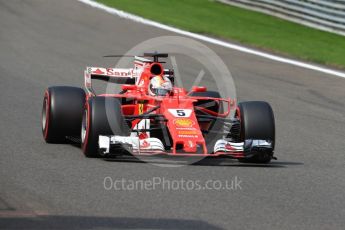 World © Octane Photographic Ltd. Formula 1 - Belgian Grand Prix - Qualifying. Sebastian Vettel - Scuderia Ferrari SF70H. Circuit de Spa Francorchamps, Belgium. Saturday 26th August 2017. Digital Ref:1929LB1D6877