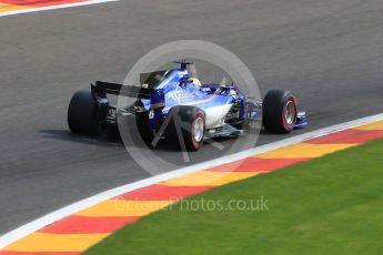 World © Octane Photographic Ltd. Formula 1 - Belgian Grand Prix - Qualifying. Marcus Ericsson – Sauber F1 Team C36. Circuit de Francorchamps, Belgium. Saturday 26th August 2017. Digital Ref:1929LB1D6885