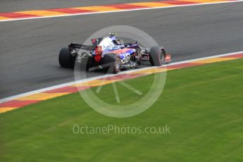 World © Octane Photographic Ltd. Formula 1 - Belgian Grand Prix - Qualifying. Carlos Sainz - Scuderia Toro Rosso STR12. Circuit de Spa Francorchamps, Belgium. Saturday 26th August 2017. Digital Ref: 1929LB1D6936