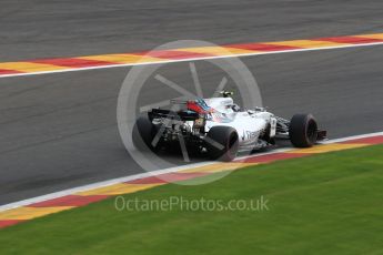 World © Octane Photographic Ltd. Formula 1 - Belgian Grand Prix - Qualifying. Lance Stroll - Williams Martini Racing FW40. Circuit de Spa Francorchamps, Belgium. Saturday 26th August 2017. Digital Ref:1929LB1D6969