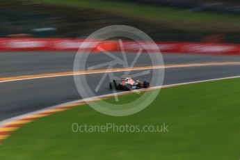 World © Octane Photographic Ltd. Formula 1 - Belgian Grand Prix - Qualifying. Stoffel Vandoorne - McLaren Honda MCL32. Circuit de Francorchamps, Belgium. Saturday 26th August 2017. Digital Ref:1929LB2D7008