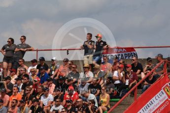 World © Octane Photographic Ltd. Formula 1 - Belgian Grand Prix - Qualifying. Max Verstappen and Red Bull Racing fans. Circuit de Spa Francorchamps, Belgium. Saturday 26th August 2017. Digital Ref:1929LB2D7023