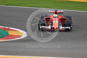 World © Octane Photographic Ltd. Formula 1 - Belgian Grand Prix - Race. Sebastian Vettel - Scuderia Ferrari SF70H. Circuit de Spa Francorchamps, Belgium. Sunday 27th August 2017. Digital Ref: 1933LB1D8755
