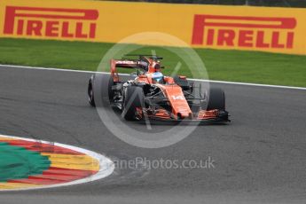 World © Octane Photographic Ltd. Formula 1 - Belgian Grand Prix - Race. Fernando Alonso - McLaren Honda MCL32. Circuit de Francorchamps, Belgium. Sunday 27th August 2017. Digital Ref: 1933LB1D8808