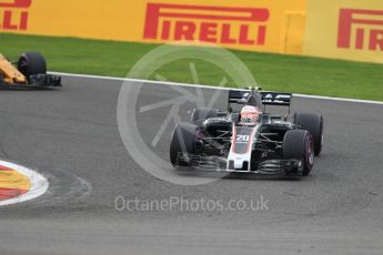 World © Octane Photographic Ltd. Formula 1 - Belgian Grand Prix - Race. Kevin Magnussen - Haas F1 Team VF-17. Circuit de Spa Francorchamps, Belgium. Sunday 27th August 2017. Digital Ref:1933LB1D8831