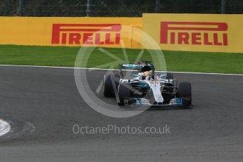 World © Octane Photographic Ltd. Formula 1 - Belgian Grand Prix - Race. Lewis Hamilton - Mercedes AMG Petronas F1 W08 EQ Energy+. Circuit de Spa Francorchamps, Belgium. Sunday 27th August 2017. Digital Ref:1933LB2D7280