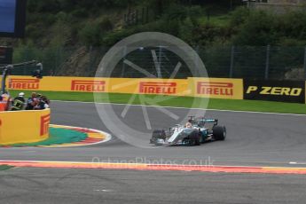 World © Octane Photographic Ltd. Formula 1 - Belgian Grand Prix - Race. Lewis Hamilton - Mercedes AMG Petronas F1 W08 EQ Energy+. Circuit de Spa Francorchamps, Belgium. Sunday 27th August 2017. Digital Ref:1933LB2D7374