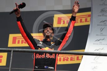 World © Octane Photographic Ltd. Formula 1 - Belgian Grand Prix - Podium. Daniel Ricciardo - Red Bull Racing RB13. Circuit de Spa Francorchamps, Belgium. Sunday 27th August 2017. Digital Ref:1934LB1D9672