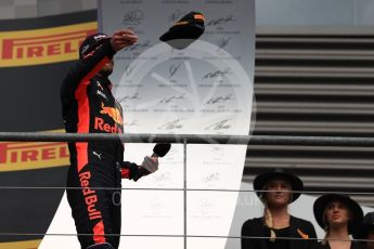 World © Octane Photographic Ltd. Formula 1 - Belgian Grand Prix - Podium. Daniel Ricciardo - Red Bull Racing RB13. Circuit de Spa Francorchamps, Belgium. Sunday 27th August 2017. Digital Ref:1934LB1D9926