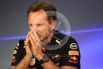 World © Octane Photographic Ltd. Formula 1 - Belgian Grand Prix – Friday Team Press Conference – Part 1. Christian Horner - Team Principal of Red Bull Racing. Circuit de Francorchamps, Belgium. Friday 25th August 2017. Digital Ref:1925LB1D5943
