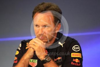 World © Octane Photographic Ltd. Formula 1 - Belgian Grand Prix – Friday Team Press Conference – Part 1. Christian Horner - Team Principal of Red Bull Racing. Circuit de Francorchamps, Belgium. Friday 25th August 2017. Digital Ref:1925LB1D5951