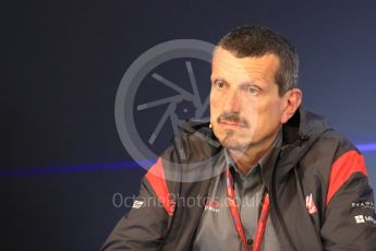 World © Octane Photographic Ltd. Formula 1 - Belgian Grand Prix – Friday Team Press Conference – Part 1. Guenther Steiner - Team Principal of Haas F1 Team. Circuit de Francorchamps, Belgium. Friday 25th August 2017. Digital Ref:1925LB1D5983