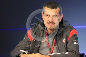 World © Octane Photographic Ltd. Formula 1 - Belgian Grand Prix – Friday Team Press Conference – Part 1. Guenther Steiner - Team Principal of Haas F1 Team. Circuit de Francorchamps, Belgium. Friday 25th August 2017. Digital Ref:1925LB1D5988