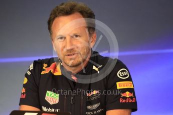 World © Octane Photographic Ltd. Formula 1 - Belgian Grand Prix – Friday Team Press Conference – Part 1. Christian Horner - Team Principal of Red Bull Racing. Circuit de Francorchamps, Belgium. Friday 25th August 2017. Digital Ref:1925LB1D5995