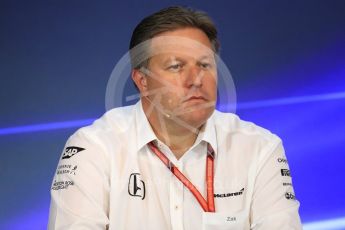 World © Octane Photographic Ltd. Formula 1 - Belgian Grand Prix – Friday Team Press Conference – Part 2. Zak Brown - Executive Director of McLaren Technology Group. Circuit de Francorchamps, Belgium. Friday 25th August 2017. Digital Ref:1925LB1D5998