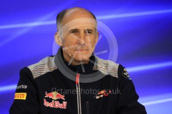 World © Octane Photographic Ltd. Formula 1 - Belgian Grand Prix – Friday Team Press Conference – Part 2. Franz Tost – Team Principal of Scuderia Toro Rosso. Circuit de Francorchamps, Belgium. Friday 25th August 2017. Digital Ref:1925LB1D6012