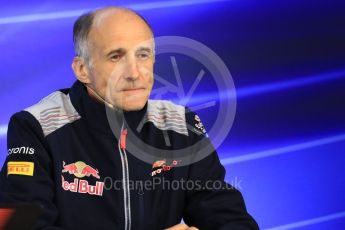 World © Octane Photographic Ltd. Formula 1 - Belgian Grand Prix – Friday Team Press Conference – Part 2. Franz Tost – Team Principal of Scuderia Toro Rosso. Circuit de Francorchamps, Belgium. Friday 25th August 2017. Digital Ref:1925LB1D6053