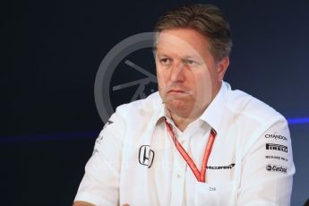 World © Octane Photographic Ltd. Formula 1 - Belgian Grand Prix – Friday Team Press Conference – Part 2. Zak Brown - Executive Director of McLaren Technology Group. Circuit de Francorchamps, Belgium. Friday 25th August 2017. Digital Ref:1925LB1D6061
