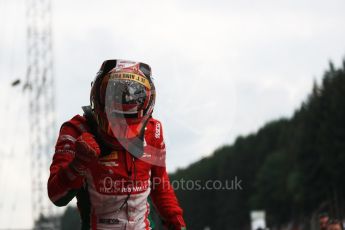 World © Octane Photographic Ltd. FIA Formula 2 (F2) - Race 1 . Charles Leclerc - Prema Racing. Belgian Grand Prix, Spa Francorchamps, Belgium. Saturday August 26th 2017. (Leclerc and Rowland later disqualified). Digital Ref: 1923LB1D7208