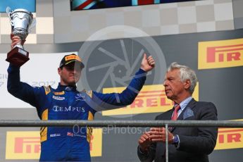 World © Octane Photographic Ltd. FIA Formula 2 (F2) - Race 1 . Oliver Rowland – DAMS. Belgian Grand Prix, Spa Francorchamps, Belgium. Saturday August 26th 2017. (Leclerc and Rowland later disqualified promoting Markelov to winner). Digital Ref: 1923LB1D7287