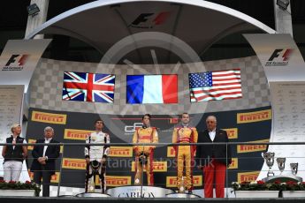 World © Octane Photographic Ltd. GP3 - Race 2. Guiliano Alsei (1st) – Trident, George Russell (2nd) - ART Grand Prix and Ryan Tveter (3rd) – Trident. Belgian Grand Pix - Spa Francorchamps, Belgium. Sunday 27th August 2017. Digital Ref: 1930LB1D7716