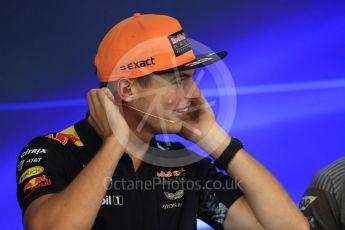 World © Octane Photographic Ltd. Formula 1 - Belgian Grand Prix – Thursday Driver Press Conference – Part 1. Max Verstappen - Red Bull Racing. Circuit de Francorchamps, Belgium. Thursday 24th August 2017. Digital Ref: 1919LB1D4218