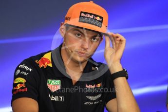 World © Octane Photographic Ltd. Formula 1 - Belgian Grand Prix – Thursday Driver Press Conference – Part 1. Max Verstappen - Red Bull Racing. Circuit de Francorchamps, Belgium. Thursday 24th August 2017. Digital Ref: 1919LB1D4237