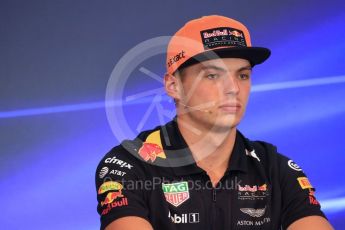 World © Octane Photographic Ltd. Formula 1 - Belgian Grand Prix – Thursday Driver Press Conference – Part 1. Max Verstappen - Red Bull Racing. Circuit de Francorchamps, Belgium. Thursday 24th August 2017. Digital Ref: 1919LB1D4297