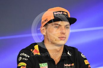 World © Octane Photographic Ltd. Formula 1 - Belgian Grand Prix – Thursday Driver Press Conference – Part 1. Max Verstappen - Red Bull Racing. Circuit de Francorchamps, Belgium. Thursday 24th August 2017. Digital Ref: 1919LB1D4322