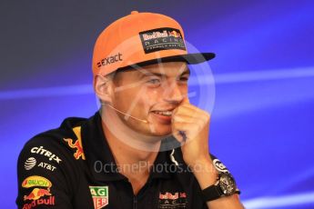 World © Octane Photographic Ltd. Formula 1 - Belgian Grand Prix – Thursday Driver Press Conference – Part 1. Max Verstappen - Red Bull Racing. Circuit de Francorchamps, Belgium. Thursday 24th August 2017. Digital Ref: 1919LB1D4372