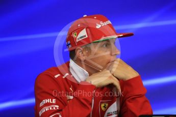 World © Octane Photographic Ltd. Formula 1 - Belgian Grand Prix – Thursday Driver Press Conference – Part 2. Kimi Raikkonen - Scuderia Ferrari. Circuit de Francorchamps, Belgium. Thursday 24th August 2017. Digital Ref: 1919LB1D4476