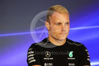 World © Octane Photographic Ltd. Formula 1 - Belgian Grand Prix – Thursday Driver Press Conference – Part 2. Valtteri Bottas - Mercedes AMG Petronas F1 Team. Circuit de Francorchamps, Belgium. Thursday 24th August 2017. Digital Ref: 1919LB1D4493