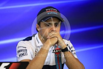 World © Octane Photographic Ltd. Formula 1 - Belgian Grand Prix – Thursday Driver Press Conference – Part 2. Felipe Massa - Williams Martini Racing. Circuit de Francorchamps, Belgium. Thursday 24th August 2017. Digital Ref: 1919LB1D4508