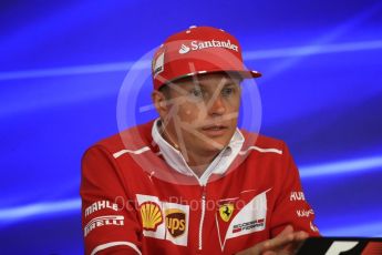 World © Octane Photographic Ltd. Formula 1 - Belgian Grand Prix – Thursday Driver Press Conference – Part 2. Kimi Raikkonen - Scuderia Ferrari. Circuit de Francorchamps, Belgium. Thursday 24th August 2017. Digital Ref: 1919LB1D4522