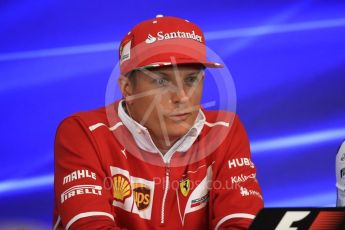 World © Octane Photographic Ltd. Formula 1 - Belgian Grand Prix – Thursday Driver Press Conference – Part 2. Kimi Raikkonen - Scuderia Ferrari. Circuit de Francorchamps, Belgium. Thursday 24th August 2017. Digital Ref: 1919LB1D4534