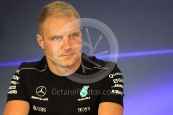 World © Octane Photographic Ltd. Formula 1 - Belgian Grand Prix – Thursday Driver Press Conference – Part 2. Valtteri Bottas - Mercedes AMG Petronas F1 Team. Circuit de Francorchamps, Belgium. Thursday 24th August 2017. Digital Ref: 1919LB1D4607