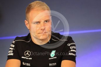 World © Octane Photographic Ltd. Formula 1 - Belgian Grand Prix – Thursday Driver Press Conference – Part 2. Valtteri Bottas - Mercedes AMG Petronas F1 Team. Circuit de Francorchamps, Belgium. Thursday 24th August 2017. Digital Ref: 1919LB1D4612