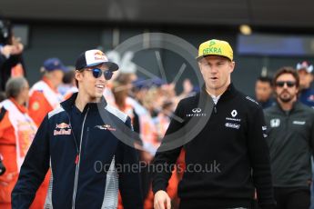 World © Octane Photographic Ltd. Formula 1 - British Grand Prix - Sunday - Drivers Parade. Nico Hulkenberg - Renault Sport F1 Team R.S.17. Silverstone, UK. Sunday 16th July 2017. Digital Ref: 1891LB1D3423