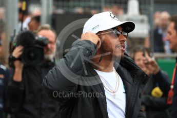 World © Octane Photographic Ltd. Formula 1 - British Grand Prix - Sunday - Drivers Parade. Lewis Hamilton - Mercedes AMG Petronas F1 W08 EQ Energy+. Silverstone, UK. Sunday 16th July 2017. Digital Ref: 1891LB1D3529