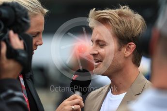 World © Octane Photographic Ltd. Formula 1 - British Grand Prix - Sunday - Grid. Nico Rosberg. Silverstone, UK. Sunday 16th July 2017. Digital Ref: 1891LB1D3622