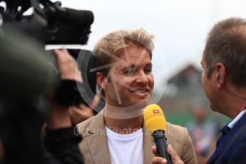 World © Octane Photographic Ltd. Formula 1 - British Grand Prix - Sunday - Grid. Nico Rosberg. Silverstone, UK. Sunday 16th July 2017. Digital Ref: 1891LB1D3660