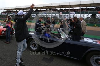 World © Octane Photographic Ltd. Formula 1 - British Grand Prix - Sunday - Drivers Parade. Lewis Hamilton - Mercedes AMG Petronas F1 W08 EQ Energy+. Silverstone, UK. Sunday 16th July 2017. Digital Ref: 1891LB2D9673