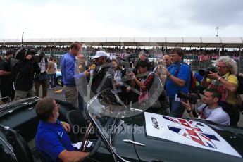 World © Octane Photographic Ltd. Formula 1 - British Grand Prix - Sunday - Drivers Parade. Lewis Hamilton - Mercedes AMG Petronas F1 W08 EQ Energy+. Silverstone, UK. Sunday 16th July 2017. Digital Ref: 1891LB2D9699